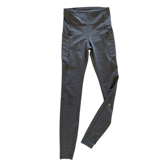 Lululemon Speed Up Tight 31" Heathered Black Size 4 - Picture 4 of 6
